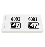 Garderobenummer met eigen logo - per 1000 nummers
