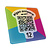 QR-code bordje eigen ontwerp vierkant met tape