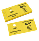 CombiCraft Garderobebonnen met 5 regels eigen tekst - per 1000 bonnen