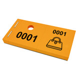 Garderobenummer universeel met tas icoon - per 1000 bonnen