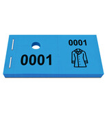 Garderobe tickets met jas icoon - per 1000 tickets