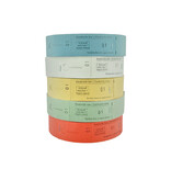 Garderobebonnen op rol met ophanggat - 500 dubbele bonnen