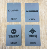 ID-kaarten, Event Badges - Accreditatie badges - Persbadges - Crew badges in een eigen ontwerp, met 1 gaatje en afgeronde hoeken.