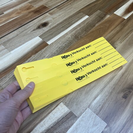 CombiCraft Sleufetiketten met jouw eigen ontwerp 250x25mm 4-baans - per 100 etiketten