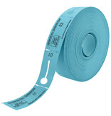 Garderobebonnen op rol met ophanggat - 500 dubbele bonnen