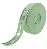 Garderobebonnen op rol met ophanggat - 500 dubbele bonnen