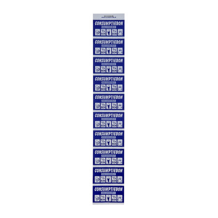 CombiCraft Halve consumptiebon op strips van 10 bonnen - per 1000 bonnen