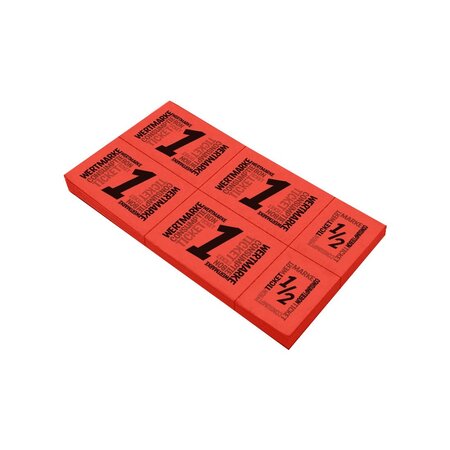 CombiCraft Consumptiekaart met hele en halve consumpties zwarte druk 5 consumpties - per 50 kaarten