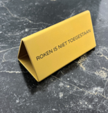 Tafelbordje Cody van goudkleurig aluminium met eigen ontwerp 100x55mm - per 1 stuk