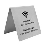 Wifi tafelbordje RVS 100 x 100 mm - per 1 stuk