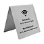 CombiCraft Wifi tafelbordje RVS 100 x 100 mm - per 1 stuk