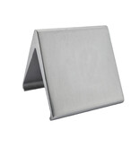 Blanco tafelbordje Elegant zilverkleurig 60x55mm - per 1 stuk