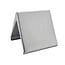 Blanco tafelbordje Elegant zilverkleurig 60x55mm - per 1 stuk