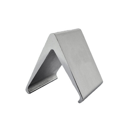 Blanco tafelbordje Elegant zilverkleurig 60x55mm - per 1 stuk