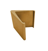 Blanco tafelbordje Elegant goudkleurig 60x55mm - per 1 stuk