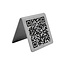 QR-code bordje van RVS 50 x 50 mm - per 1 stuk