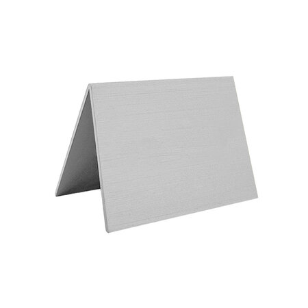 Blanco tafelbordje Elisto zilverkleurig 60x50mm - per 1 stuk