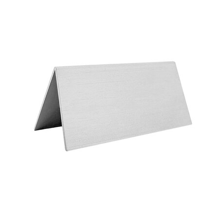 Blanco tafelbordje Elisto zilverkleurig 100x50mm - per 1 stuk