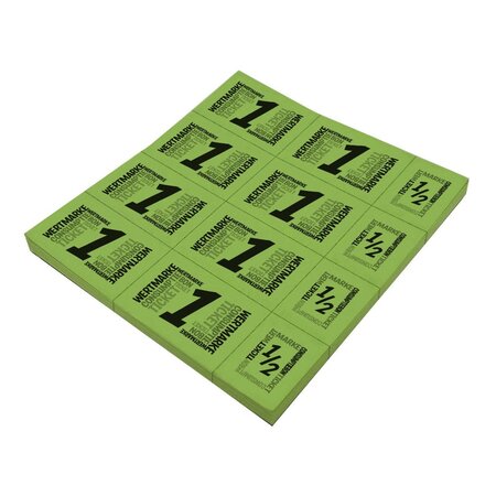 CombiCraft Consumptiekaart met hele en halve consumpties zwarte druk 10 consumpties - per 50 kaarten