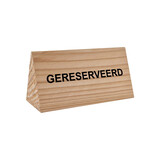 Gereserveerd bordje van douglas hout 110x60mm - per 1 stuk
