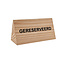 Gereserveerd bordje van douglas hout 110x60mm - per 1 stuk