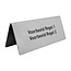 CombiCraft Tafelbordje van RVS met eigen tekst 120 x 50 mm - per 1 stuk