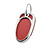 Blanco auto sleutelhanger kunstleer