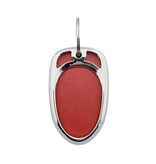 Blanco auto sleutelhanger van kunstleer 65 x 40 mm - per 1 stuk