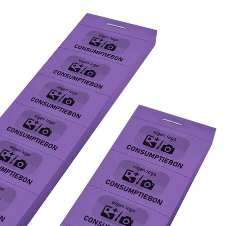 CombiCraft Consumptiebonnen maken met eigen logo op strips - per 1000 bonnen