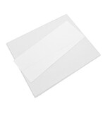 Tafel naambordje van kunststof 132x54mm wit - per 1 stuk