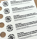 CombiCraft Sleufetiketten met eigen ontwerp 250x38mm  - per 200 etiketten