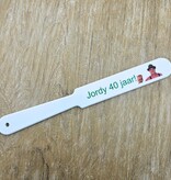 Bierafschuimer met eigen ontwerp  230x27x3mm - per 1 stuk