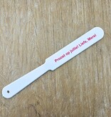 Bierafschuimer met eigen ontwerp  230x27x3mm - per 1 stuk