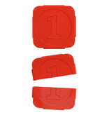 Breekmunten plastic met cijfer 1- per 1000 stuks