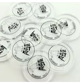 CombiCraft Transparante plastic munten met jouw eigen bedrukking vanaf 3000 stuks - per 1000 stuks