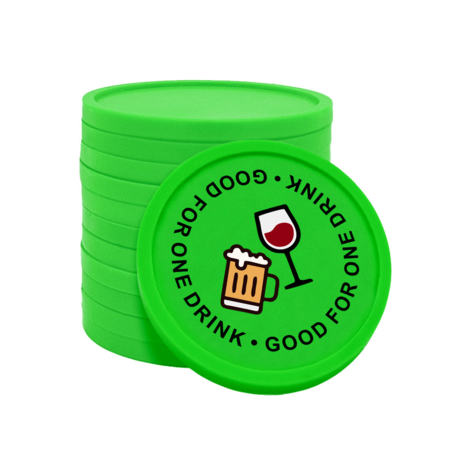 CombiCraft Gekleurde good for one drink consumptiemunten Ø29mm - 100 stuks