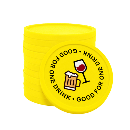 CombiCraft Gekleurde good for one drink consumptiemunten Ø29mm - 100 stuks