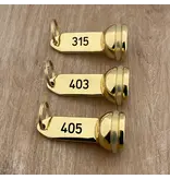 CombiCraft Hotel sleutelhanger Capital met gravering van messing - per 1 stuk