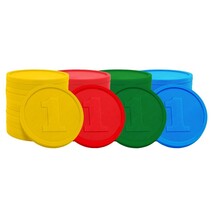 Consumptiemunten getal 1  kleurenmix - 1000 stuks