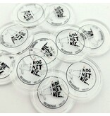CombiCraft Transparante munten met jouw eigen bedrukking Ø25mm - per 100 stuks