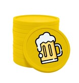 Gekleurde bier consumptiemunten Ø29mm - per 100 stuks