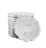 Aluminium consumptiemunt Santé Ø25mm - per 100 stuks