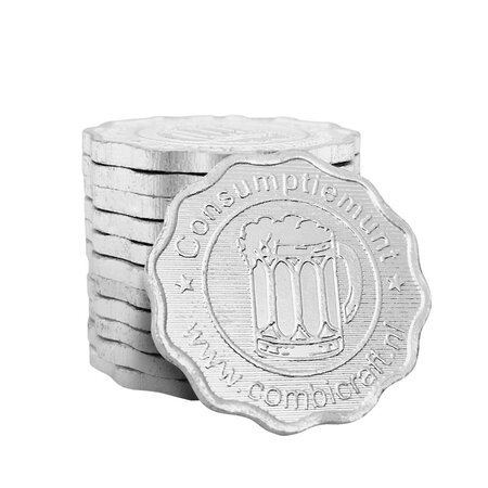 Aluminium consumptiemunt Santé Ø25mm - per 100 stuks