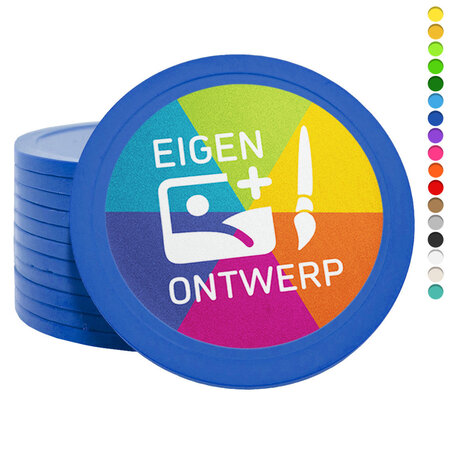 CombiCraft XXL plastic munten Ø70mm met jouw eigen ontwerp