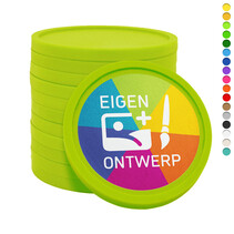 Bedrukte plastic Ø38mm munten - 1000 stuks