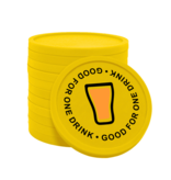 CombiCraft Gekleurde good for one drink consumptiemunten Ø29mm - 100 stuks