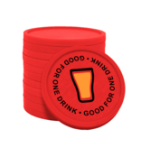CombiCraft Gekleurde good for one drink consumptiemunten Ø29mm - 100 stuks