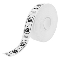 Consumptiebon op rol 80x30mm eigen ontwerp