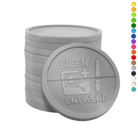 CombiCraft Plastic breekmunten Ø29mm met jouw ontwerp vanaf 3000 stuks - per 1000 stuks