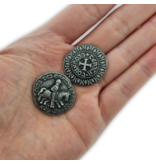 CombiCraft Replica middeleeuwse munt zilverkleurig ca. Ø24mm - per 100 stuks